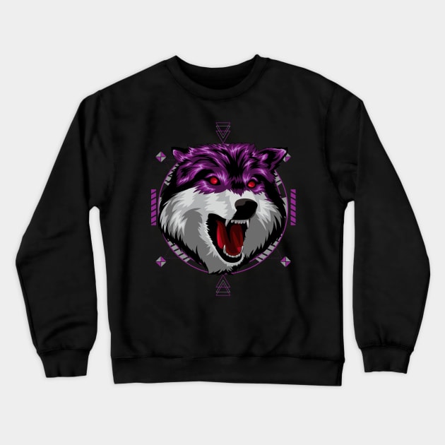 wolf alpha lover Crewneck Sweatshirt by SHINIGAMII